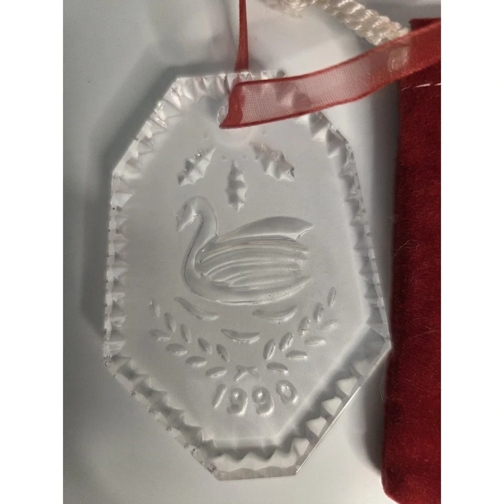 Waterford Crystal 1990 Seven Swans‎ Swimming Ornament 12 Days of Christmas